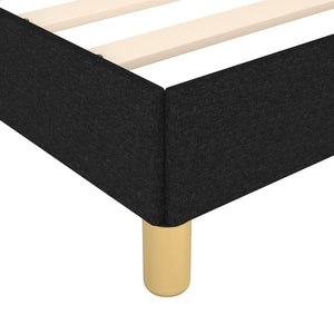 vidaXL Box Spring Bed Frame Black 160x200 cm Fabric
