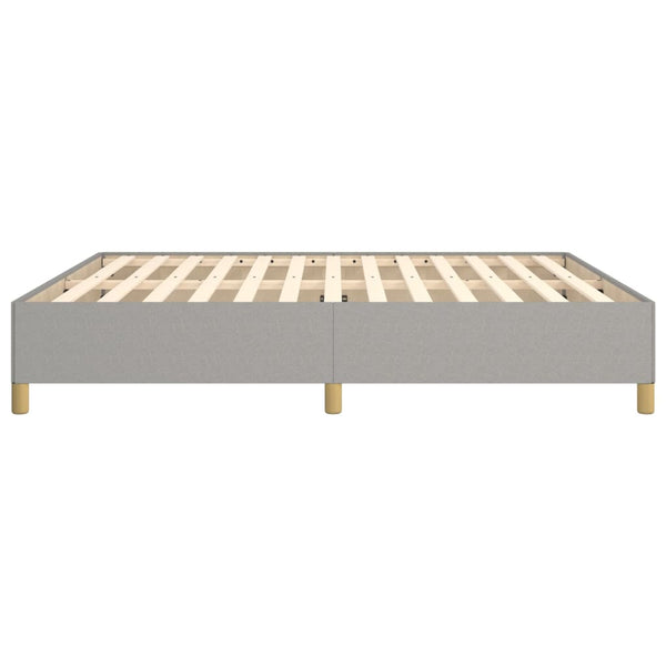 vidaXL Box Spring Bed Frame Light Grey 180x200 cm Fabric