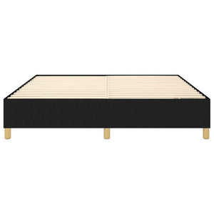 vidaXL Box Spring Bed Frame Black 180x200 cm Fabric