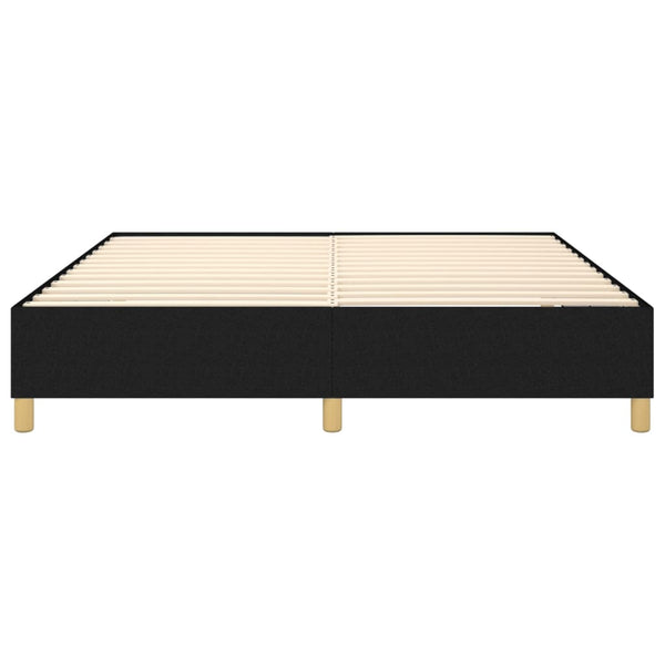vidaXL Box Spring Bed Frame Black 180x200 cm Fabric