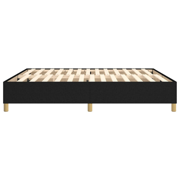 vidaXL Box Spring Bed Frame Black 180x200 cm Fabric