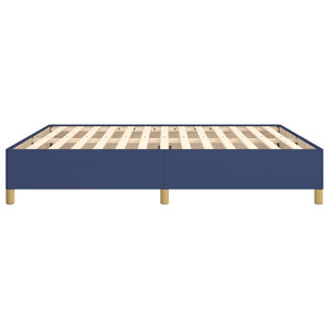 vidaXL Box Spring Bed Frame Blue 180x200 cm Fabric