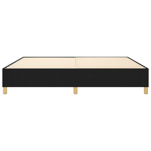 vidaXL Box Spring Bed Frame Black 200x200 cm Fabric