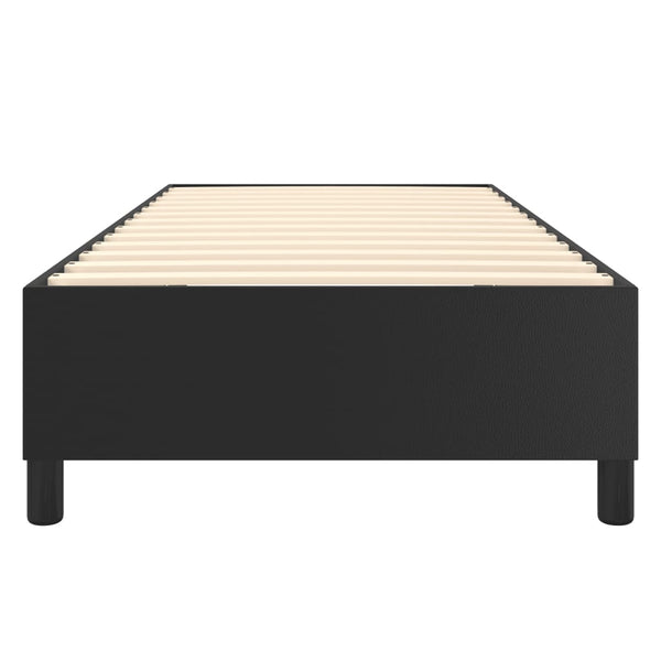 vidaXL Box Spring Bed Frame Black 80x200 cm Faux Leather