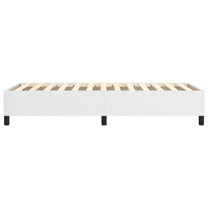 vidaXL Faux Leather Box Spring Bed Frame White 80x200 cm