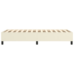vidaXL Cream Box Spring Bed Frame 80x200 cm Faux Leather