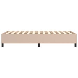 vidaXL Box Spring Bed Frame Cappuccino Brown 80x200 cm Faux Leather
