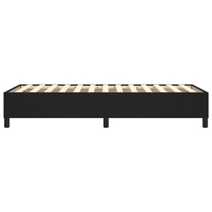 vidaXL Box Spring Bed Frame Black 90x190 cm Faux Leather