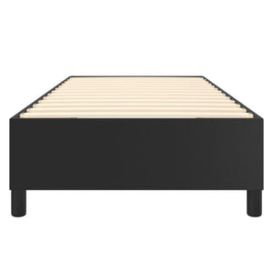vidaXL Box Spring Bed Frame Black 90x200 cm Artificial Leather