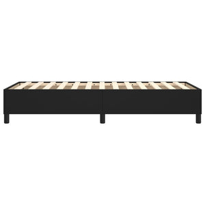 vidaXL Box Spring Bed Frame Black 90x200 cm Artificial Leather