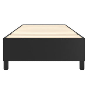vidaXL Box Spring Bed Frame Black 100x200 cm Faux Leather