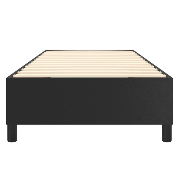 vidaXL Box Spring Bed Frame Black 100x200 cm Faux Leather