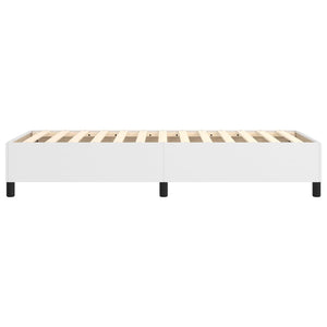 vidaXL Box Spring Bed Frame White 100x200 cm Faux Leather