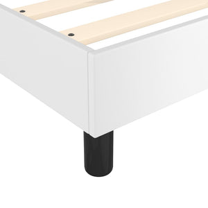 vidaXL Box Spring Bed Frame White 100x200 cm Faux Leather