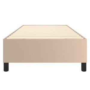vidaXL Box Spring Bed Frame Cappuccino Brown 100x200 cm Faux Leather