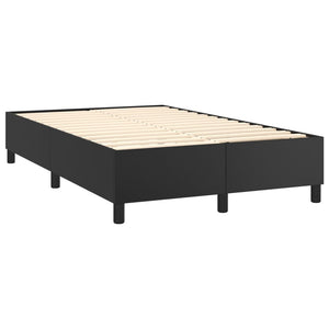 vidaXL Box Spring Bed Frame Black 120x200 cm Faux Leather