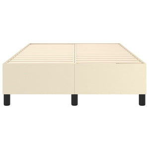 vidaXL Cream Box Spring Bed Frame 120x200 cm Artificial Leather
