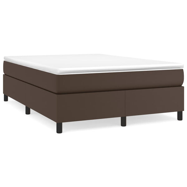 vidaXL Faux Leather Divan Bed Frame Brown 140x200 cm