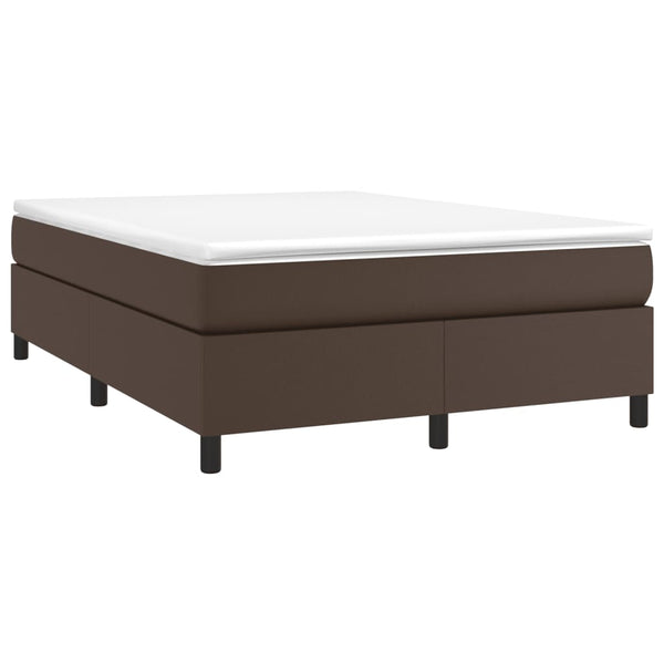 vidaXL Faux Leather Divan Bed Frame Brown 140x200 cm
