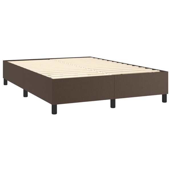 vidaXL Faux Leather Divan Bed Frame Brown 140x200 cm