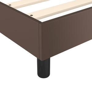 vidaXL Faux Leather Divan Bed Frame Brown 140x200 cm
