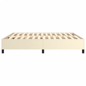 vidaXL Cream Box Spring Bed Frame 180x200 cm Artificial Leather