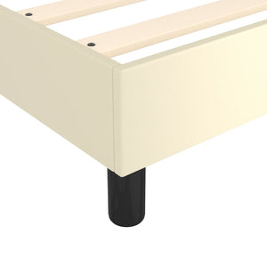 vidaXL Cream Box Spring Bed Frame 180x200 cm Artificial Leather