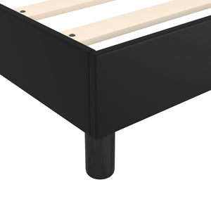 Boxspringbettgestell Schwarz 200x200 cm Kunstleder