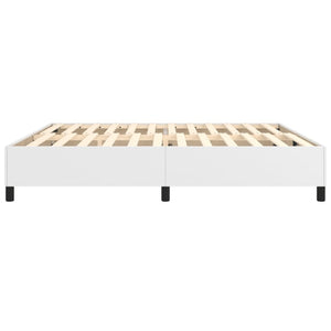 Boxspringbettgestell Weiß 200x200 cm Kunstleder