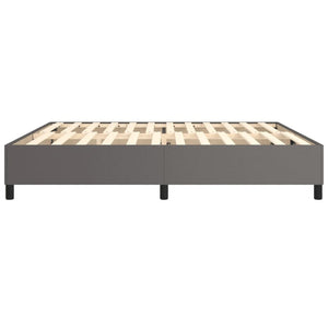 Boxspringbettgestell Grau 200x200 cm Kunstleder