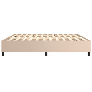 Boxspringbettgestell Cappuccino-Braun 200x200 cm Kunstleder