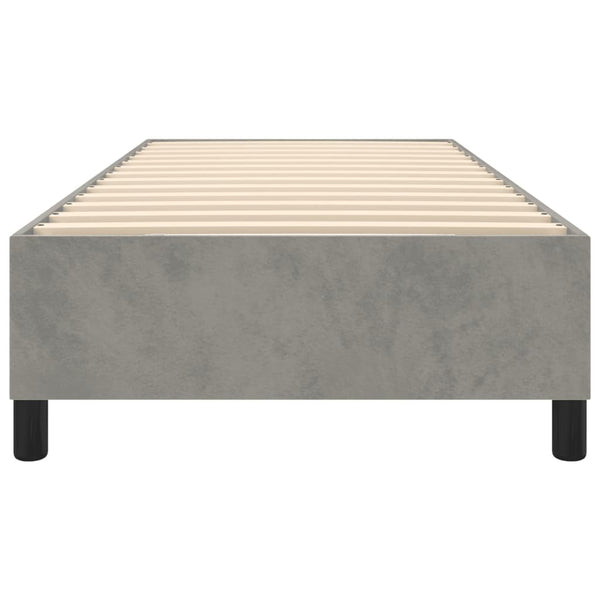 Boxspringbettgestell Hellgrau 80x200 cm Samt