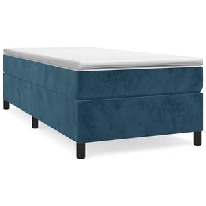 vidaXL Box Spring Bed Frame Dark Blue 80x200 cm Velvet