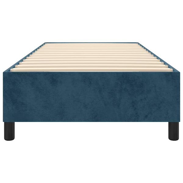 vidaXL Box Spring Bed Frame Dark Blue 80x200 cm Velvet
