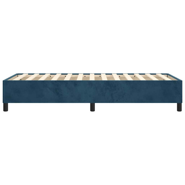 vidaXL Box Spring Bed Frame Dark Blue 80x200 cm Velvet