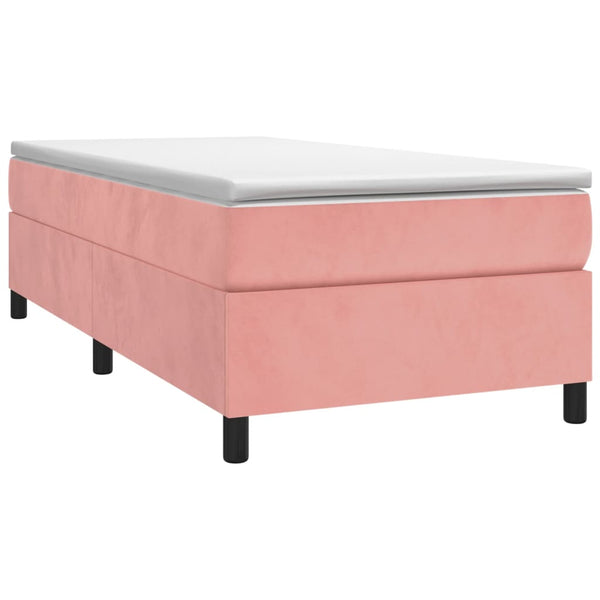 vidaXL Box Spring Bed Frame Pink 80x200 cm Velvet