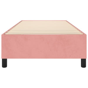 vidaXL Box Spring Bed Frame Pink 80x200 cm Velvet