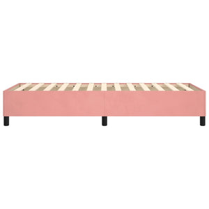 vidaXL Box Spring Bed Frame Pink 80x200 cm Velvet
