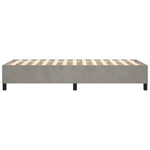 vidaXL Box Spring Bed Frame Light Gray 90x190 cm Velvet