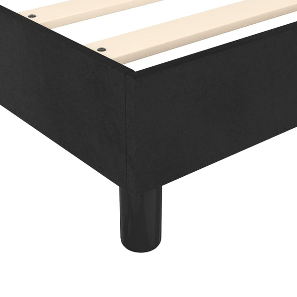 vidaXL Box Spring Bed Frame Black 90x200 cm Velvet
