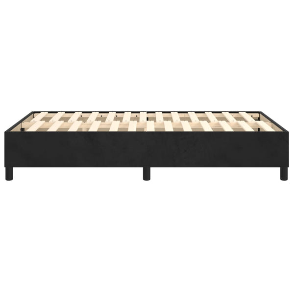 vidaXL Box Spring Bed Frame Black 120x200 cm Velvet