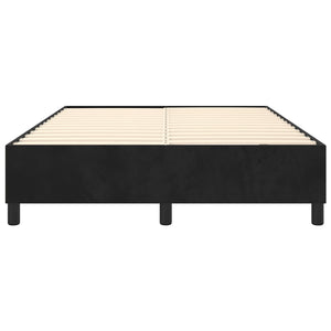 vidaXL Box Spring Bed Frame Black 140x200 cm Velvet