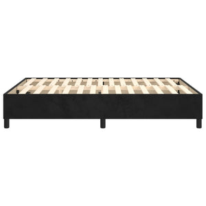 vidaXL Box Spring Bed Frame Black 140x200 cm Velvet