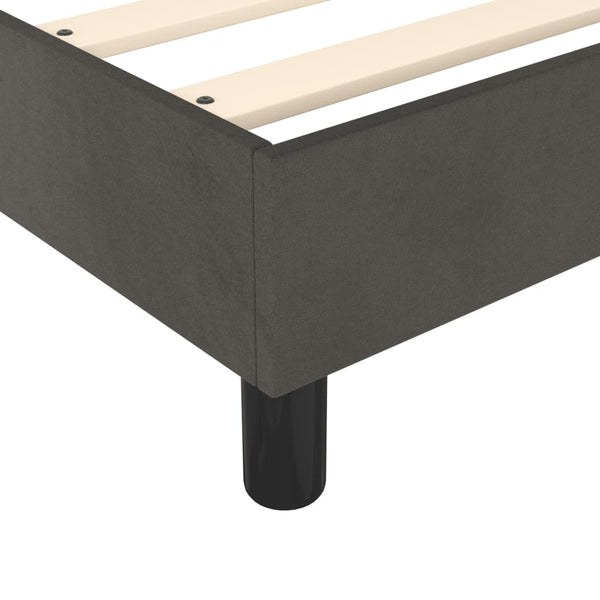 vidaXL Box Spring Bed Frame Dark Gray 160x200 cm Velvet