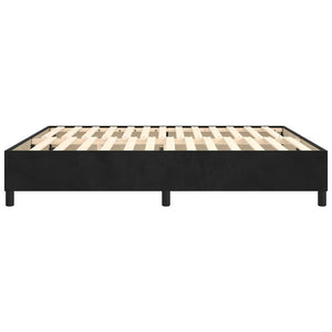 vidaXL Box Spring Bed Frame Black 160x200 cm Velvet