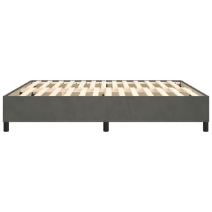 vidaXL Dark Grey Box Spring Bed Frame 180x200 cm Velvet