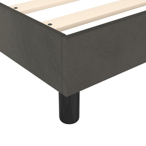 vidaXL Dark Grey Box Spring Bed Frame 180x200 cm Velvet