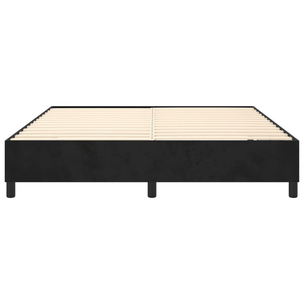 vidaXL Box Spring Bed Frame Black 200x200 cm Velvet