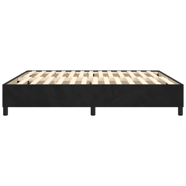 vidaXL Box Spring Bed Frame Black 200x200 cm Velvet