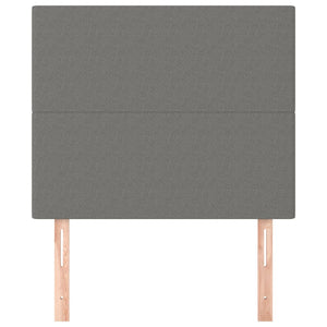 vidaXL Headboard Dark Grey 80 x 5 x 118/128 cm Fabric